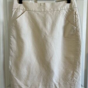 J.Crew Cream Pencil Skirt